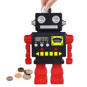 Robot Digital Count Coin Savings Money Piggy Bank