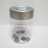 Transparent Money Box Counting Coin Jar for Promotion