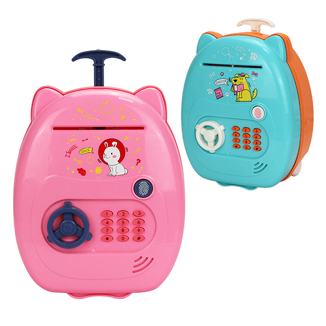 Luggage Shaped Digital Coin box Piggy Bank