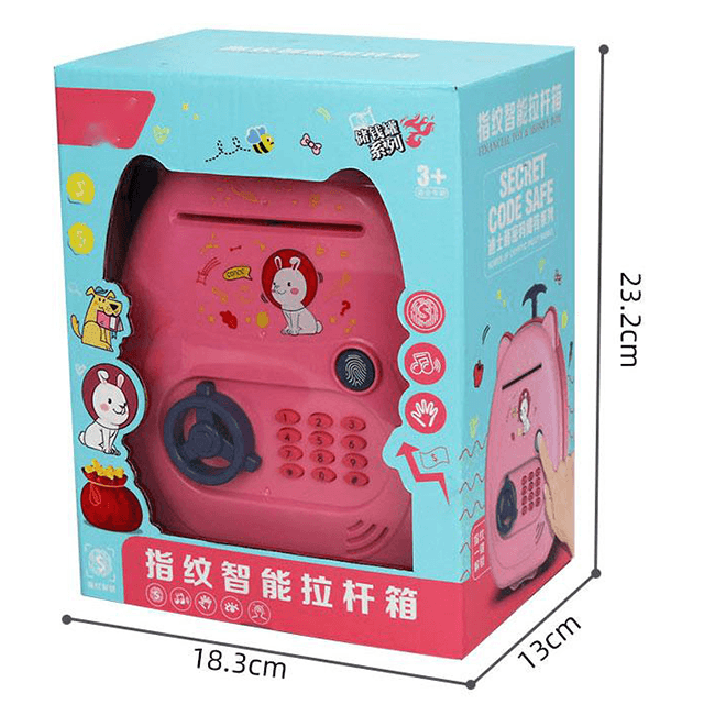 Luggage Shaped Digital Coin box Piggy Bank