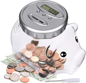 Digital Piggy Bank Counting Money Jar with Voice
