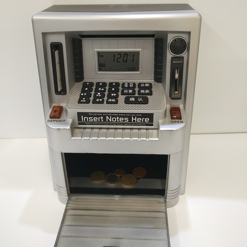 LED Electronic ATM Piggy Bank with Debit Card