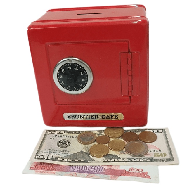 Metal Safety Digital Coin Bank, Fun Money Savings Piggy Bank with Coin Slot And Functioning Dial