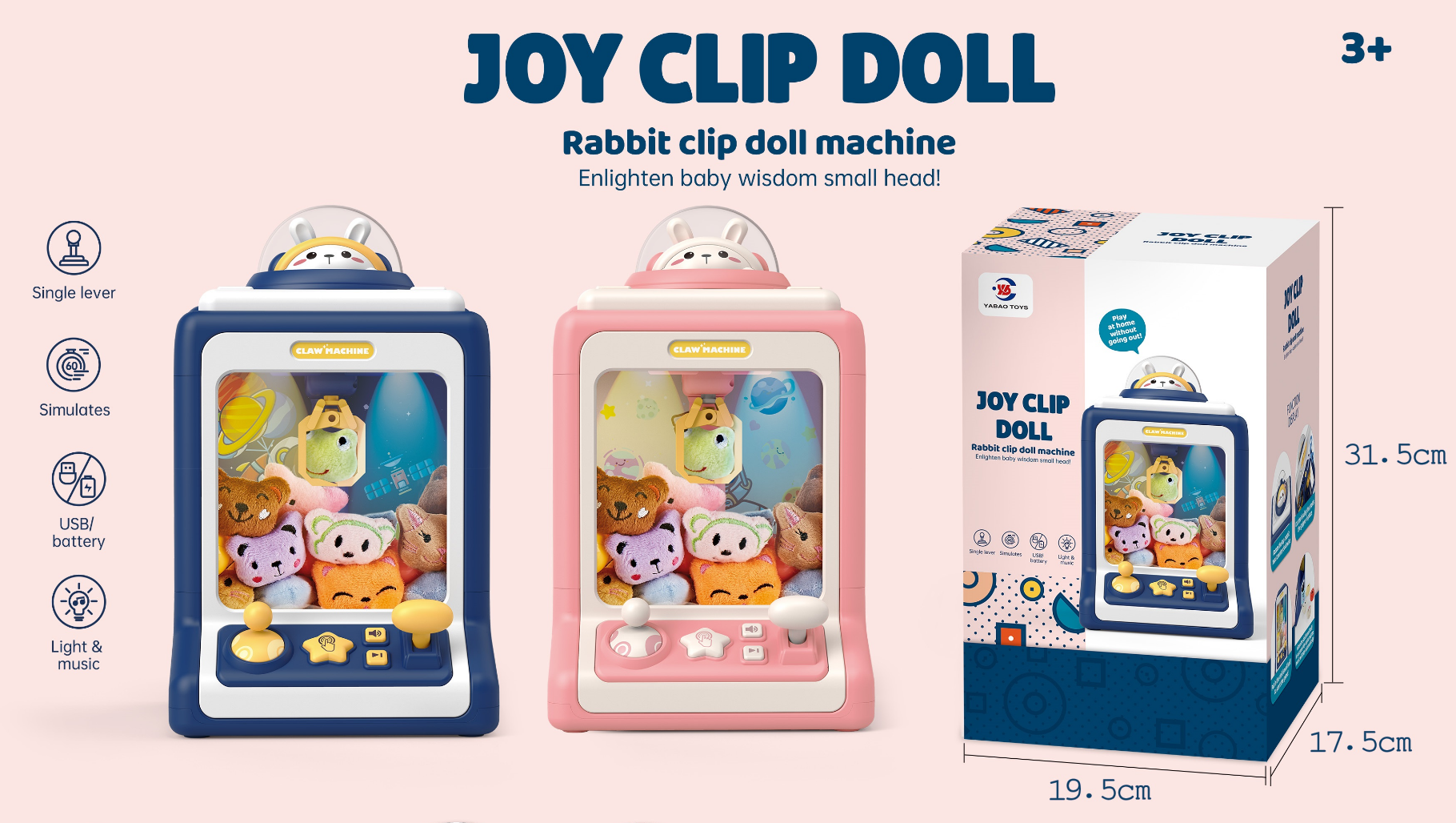 Mini claw doll machine