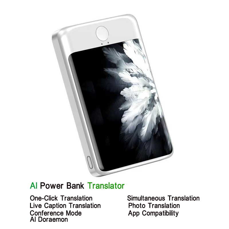 New AI Power Bank Wireless Mobile Charger 5000mAh with 136 Kinds Language Translator