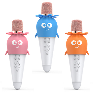 Carrot Shape Mini Karaoke Machine Wireless Bluetooth Speaker with Microphone