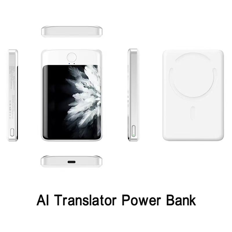 New AI Power Bank Wireless Mobile Charger 5000mAh with 136 Kinds Language Translator
