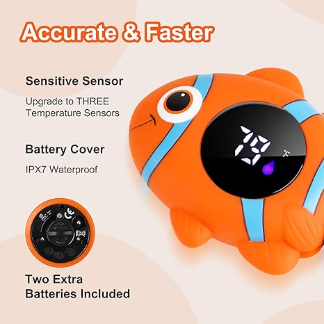 waterproof baby bath thermometer