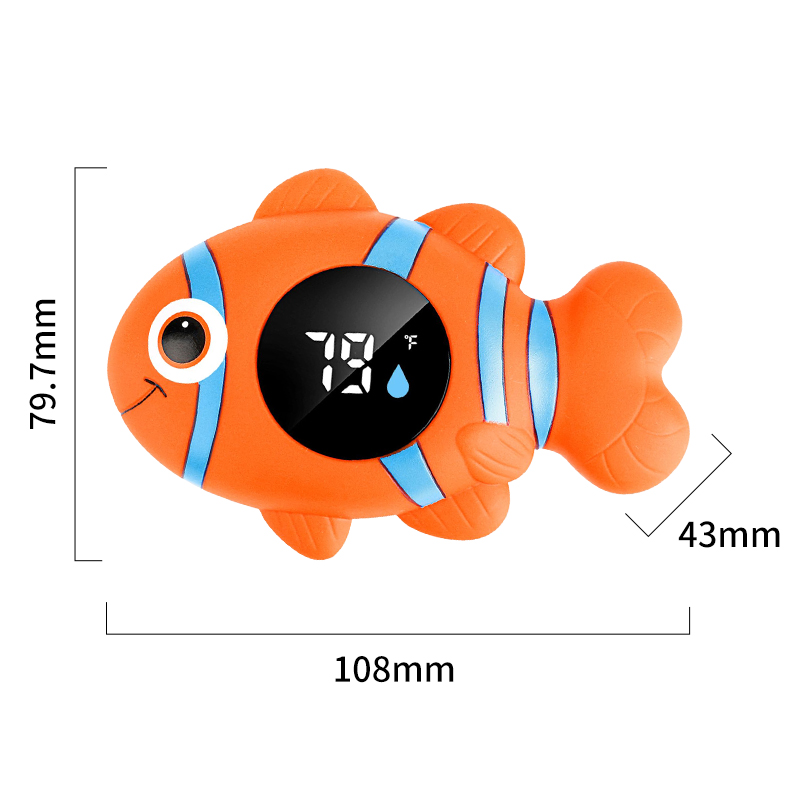 LED display baby bath thermometer